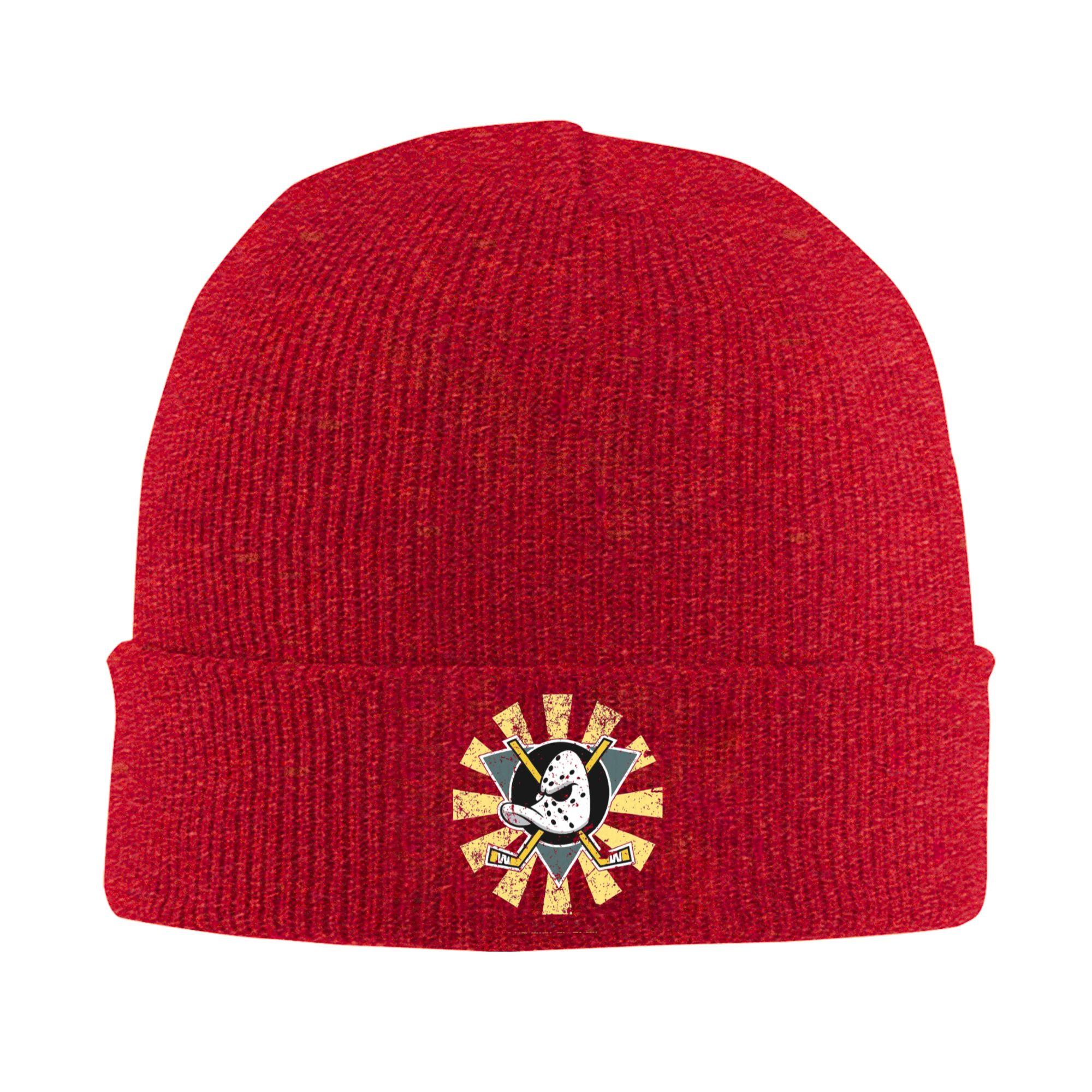 

Mightys Ducks Beanie Hats Bonnet Hats Men Women Vintage Outdoor Skullies Beanies Winter Design Head Wrap Caps One Size