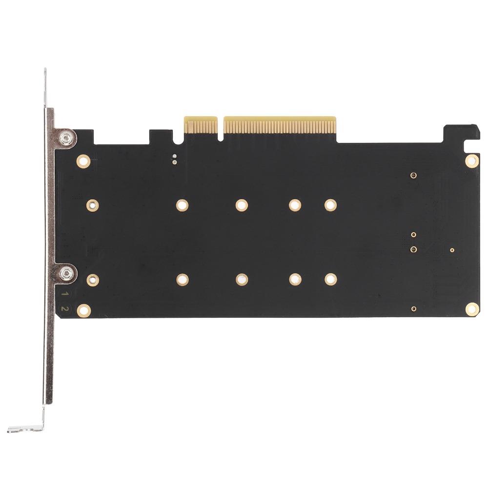 High Performance M.2 SSD PCIE X8 M Key Hard Drive Converter Dual M.2 NVMe SSD  PC Upgrade