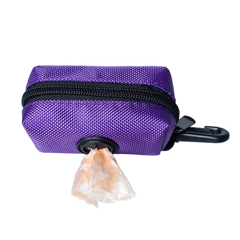 Dog Poop Bag Holder for Leash Doggie Waste Bag Dispenser Soft Fabric Dog Poop Bag Dispenser