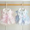Pet Dog Winter Dress Poodle Teddy Cat Devon Rex Princess Style Knit Skirt Outfit
