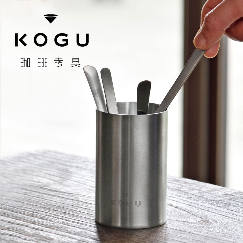 Coffee Tools KOGU Cutlery Stand In Stainless Steel Matte Finish Not Easy To Fall Over Stability Tabletop Simple Spoon Muddler Sugar Tsubame Sanjo