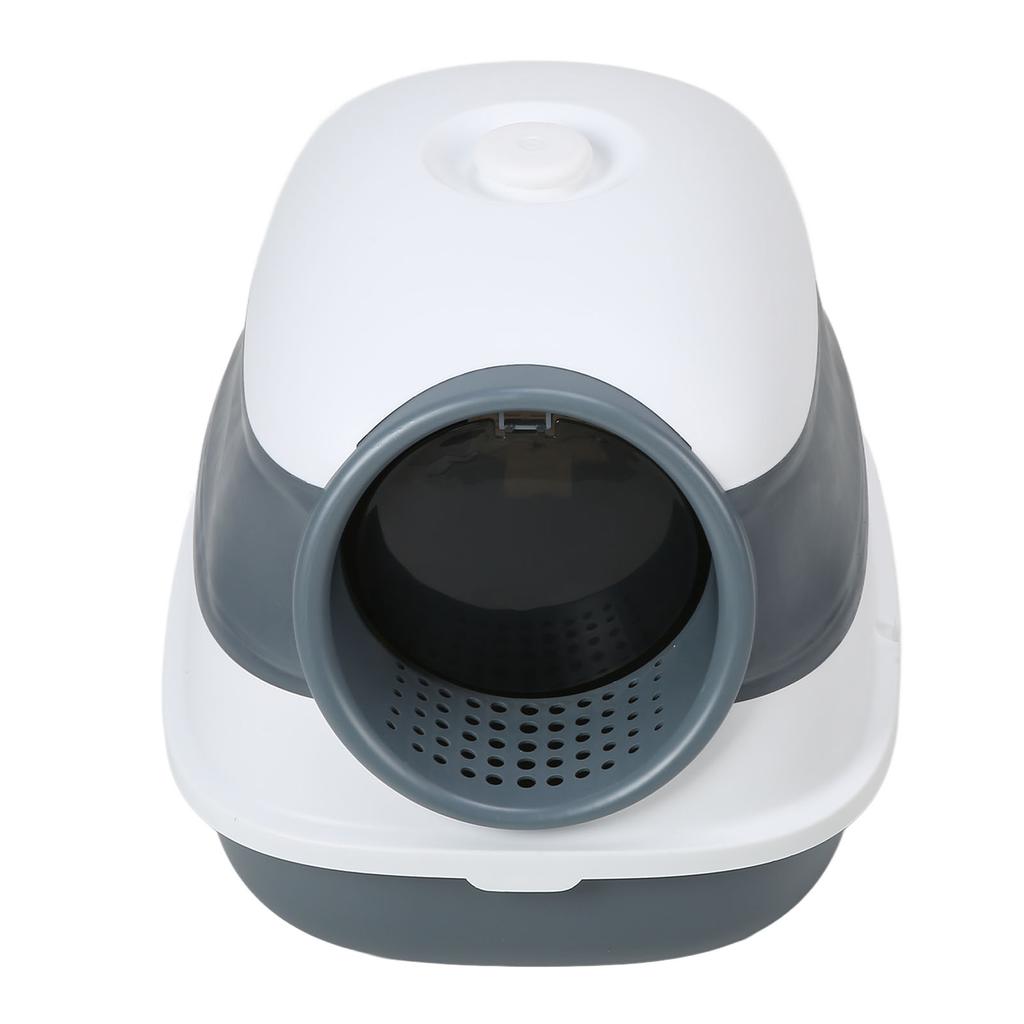 Cat Toilet Litter Box Fully Enclosed Splash Proof Odorless Hooded Cat Litter Pan with Lid for Cats