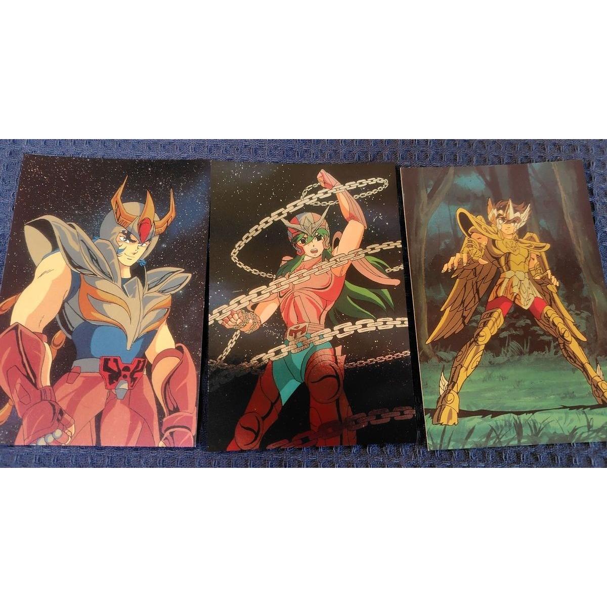 Used Saint Seiya postcard set of 3