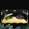 Reptiles Feeding Box Acrylic Breeding Case Clear Insect Mini Habitat