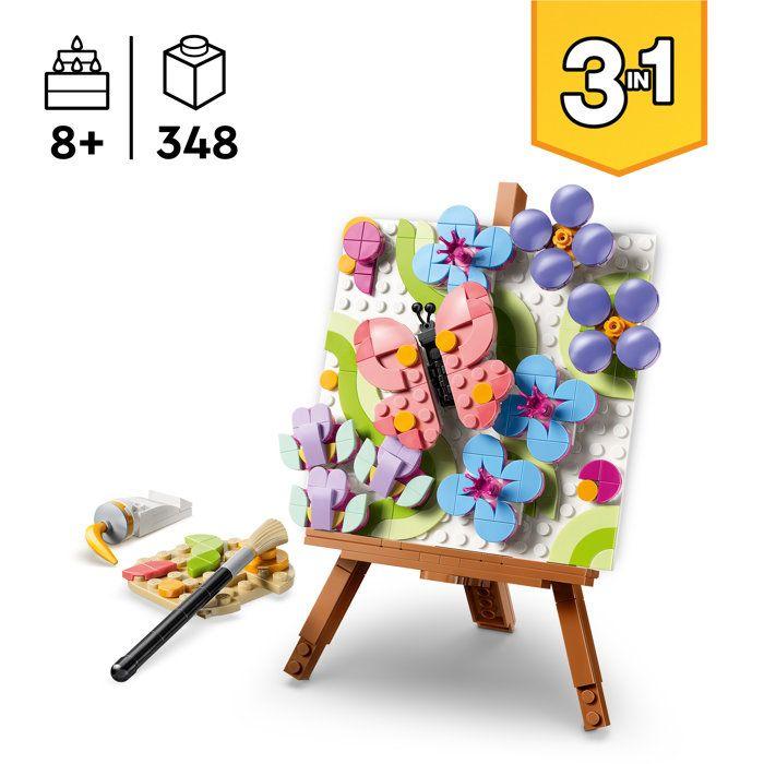 LEGO Creator 3-in-1 31390 Floral Art - Building Game for Ages 8+ - DIY Decoration