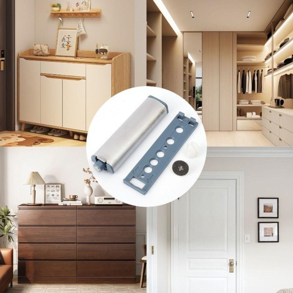 1/3Pcs Anti-collision Door Stopper Buffer Stainless Steel Touch Damper Drawer Cabinet Bouncer
