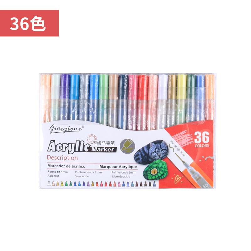 Acrylic Marker Set Suitable for Making DIY Crafts for Wood Canvas Stone Glass Ceramics and Rock Painting