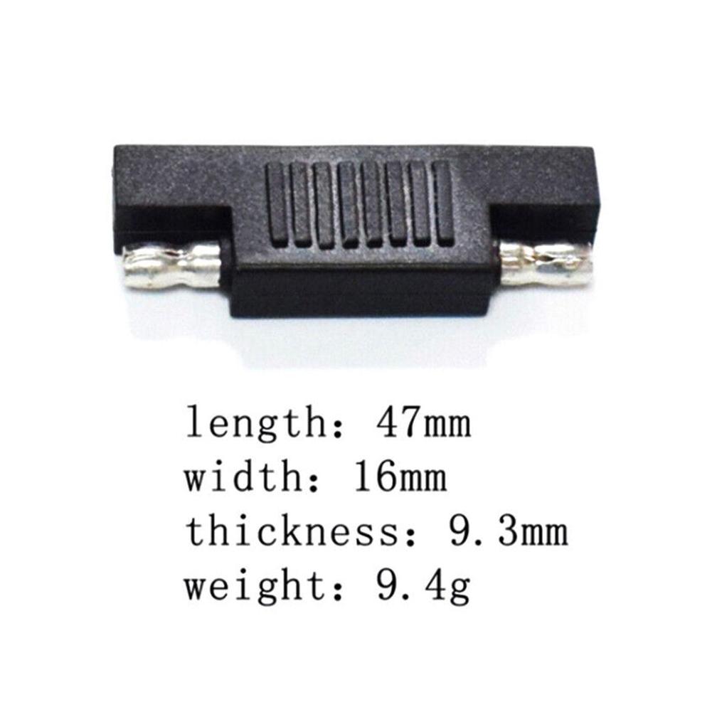 

12V/24V Solar SAE Polarity Reverse Adapter Male To SAE Battery Conversion Connector Solar Male Adapter Plug Head Panel Cable чорний