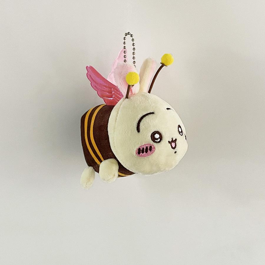Cute Funny Bee Bee Plush Toy Jiyika Frog Pendant Student Schoolbag Hanging Ornament Children Gift