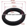 Pneumatico a nido d'ape 14x2.125 per Bicicletta Elettrica - Senza Gonfiaggio, Resistente all'Usura, Durevole