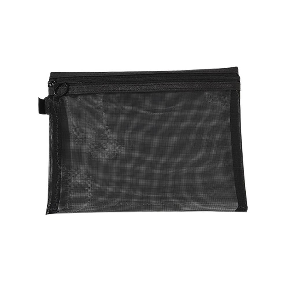 Handbags Transparent Cosmetic Bag With Zipper Mesh Mesh Pouch Toiletry Wash Bags Travel