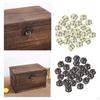 50Pcs Durtable Wooden Box latches, Hasp Locks Hardware Decoration Buckles for Trinket Box, Cabinet,