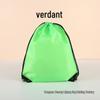 Colorful Polyester Handheld and Shoulder Strap Drawstring Bag for Storage and Sports