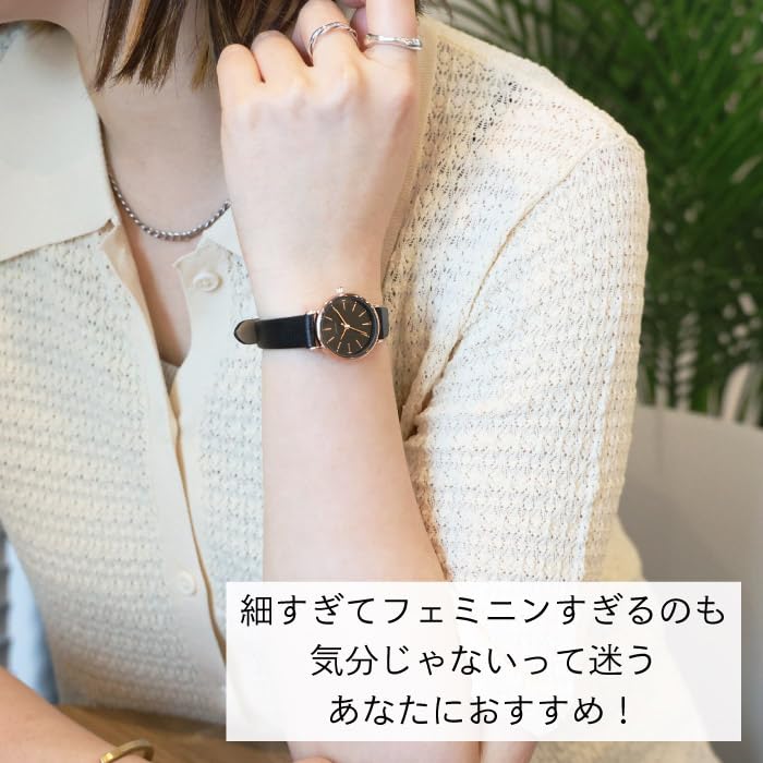 SUNFLAME Made in Simple Design Brown Watch, Japan, Watch, Basic, Trendy, JF4D0011, Women's,