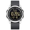 GOLDEN HOUR Minimalist Metal Sports Waterproof Digital Wide Viewing Angle Rubber Unisex Watch Men's Watch, Ultra-Thin Design, Case, Watch, Display,