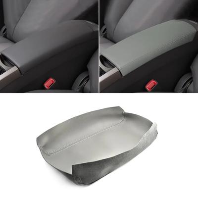 Για Toyota Prius 2004 2005 2006 2007 2008 Δερμάτινη από Μικροΐνες Κάλυμμα Κονσόλας Κεντρικής Κονσόλας Υποβραχιονίου Επένδυση Γκρι
