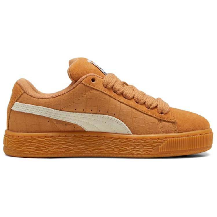Puma Suede XL Elevated - Caramel Latte Gum Women Sneakers Orange 399672-02