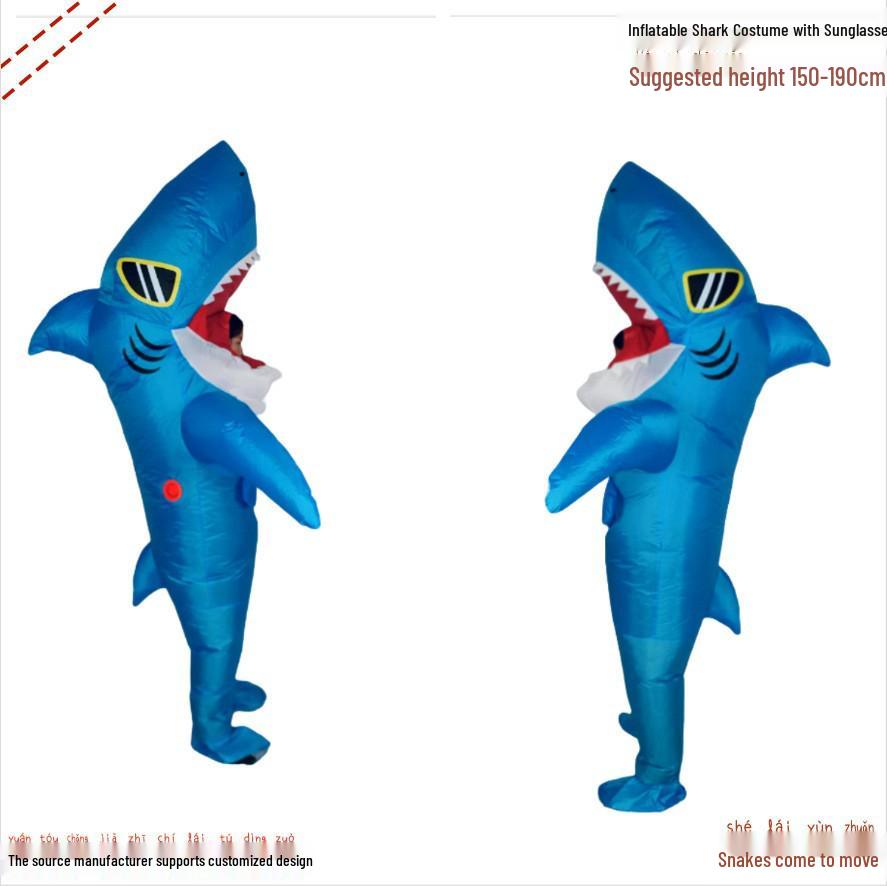 Inflatable Cute Animal Christmas Suit: Festive Fox & Unicorn Costume Toy for Parties and Performances