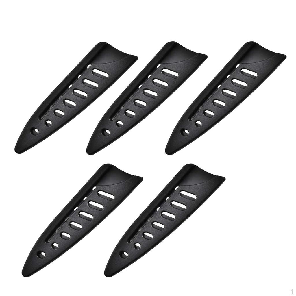 5 Pieces PP Knife Cover Sleeves Kitchen Utensil, Durable, Protection, Case Blade