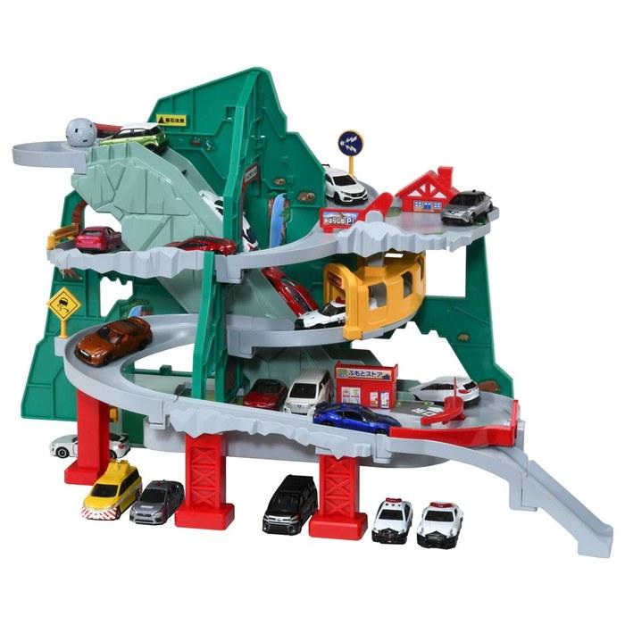 Tomica Tunnel & Mountain Drive (Special Tomica Included) White, Large Size