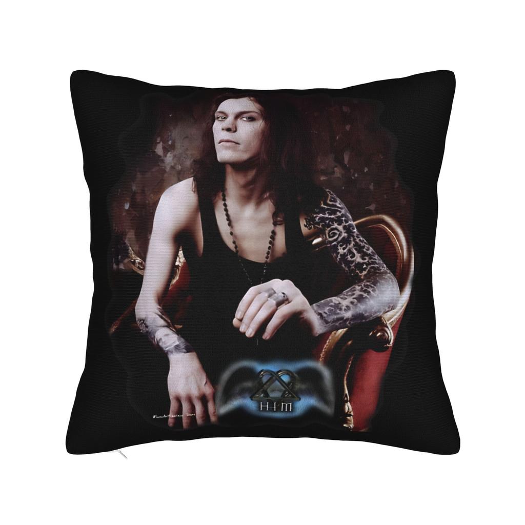Pillow Cover Him Ville Valo Band Razorblade Romance Funny Pillow Case For Sofa Home Decoration Pillowcases