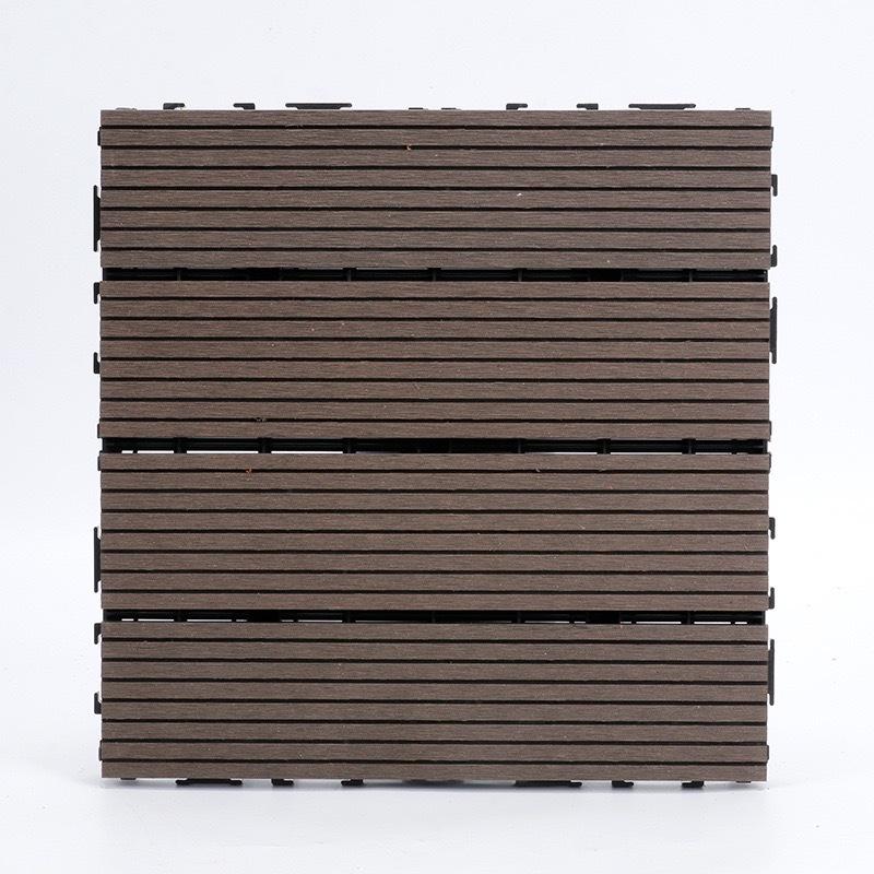 Anti-Corrosion Interlocking Wood-Plastic Outdoor Flooring for Balcony, Terrace, and Courtyard Renovation