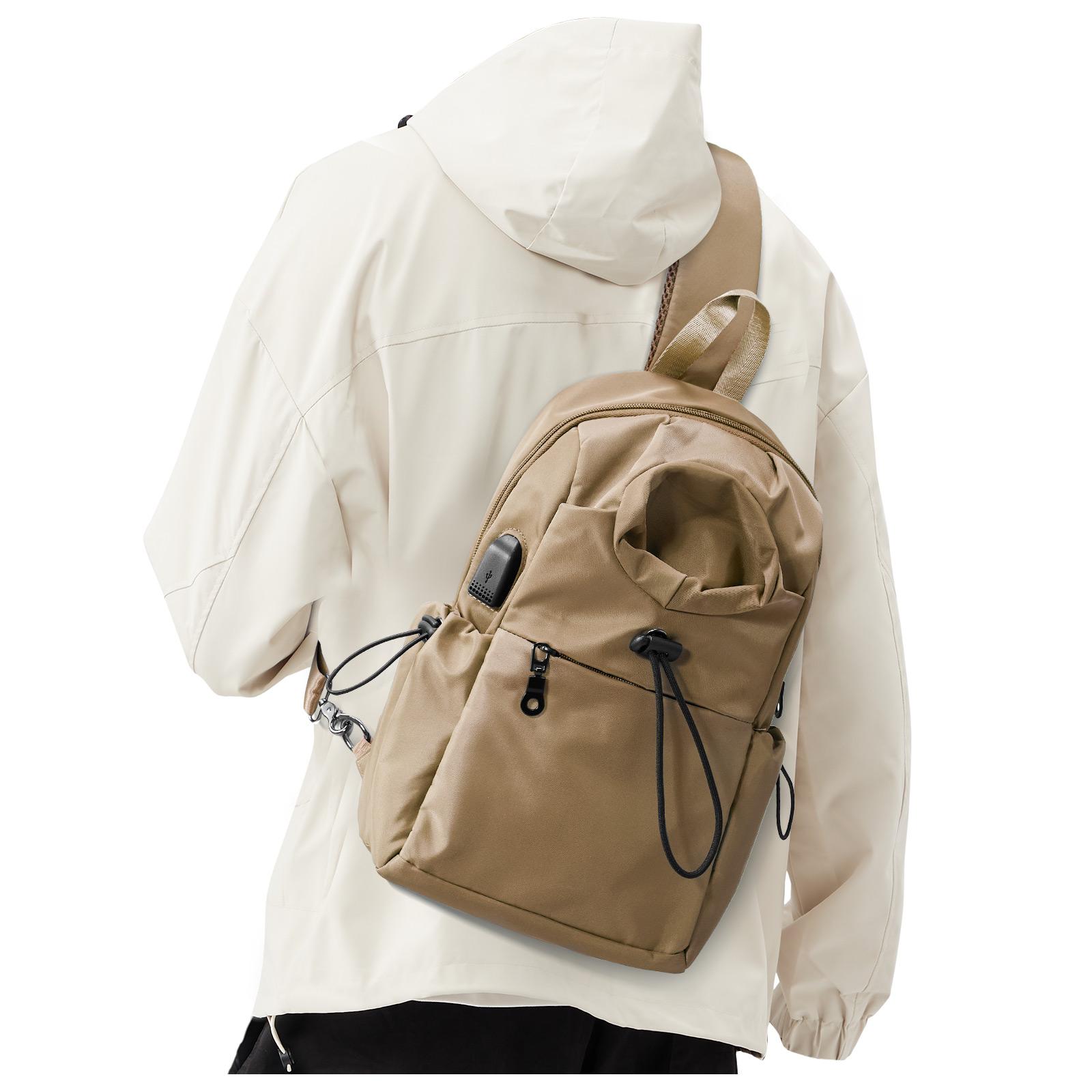 

Сумка на грудь, рюкзак через плечо, мужские водонепроницаемые сумки через плечо для отдыха, женская повседневная сумка унисекс, дорожная легкая мини-сумка-мессенджер