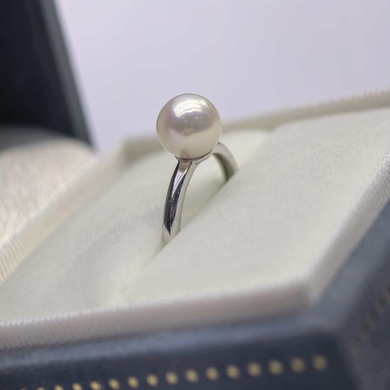 Zhuji Akoya Pearl Minimalist Ring - High-End Simple Seawater Pearl Jewelry