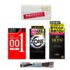 Sagami Okamoto Zero One Kondom Fuji Latex SKYN GEX ZONE 4 Eskesett 0.01