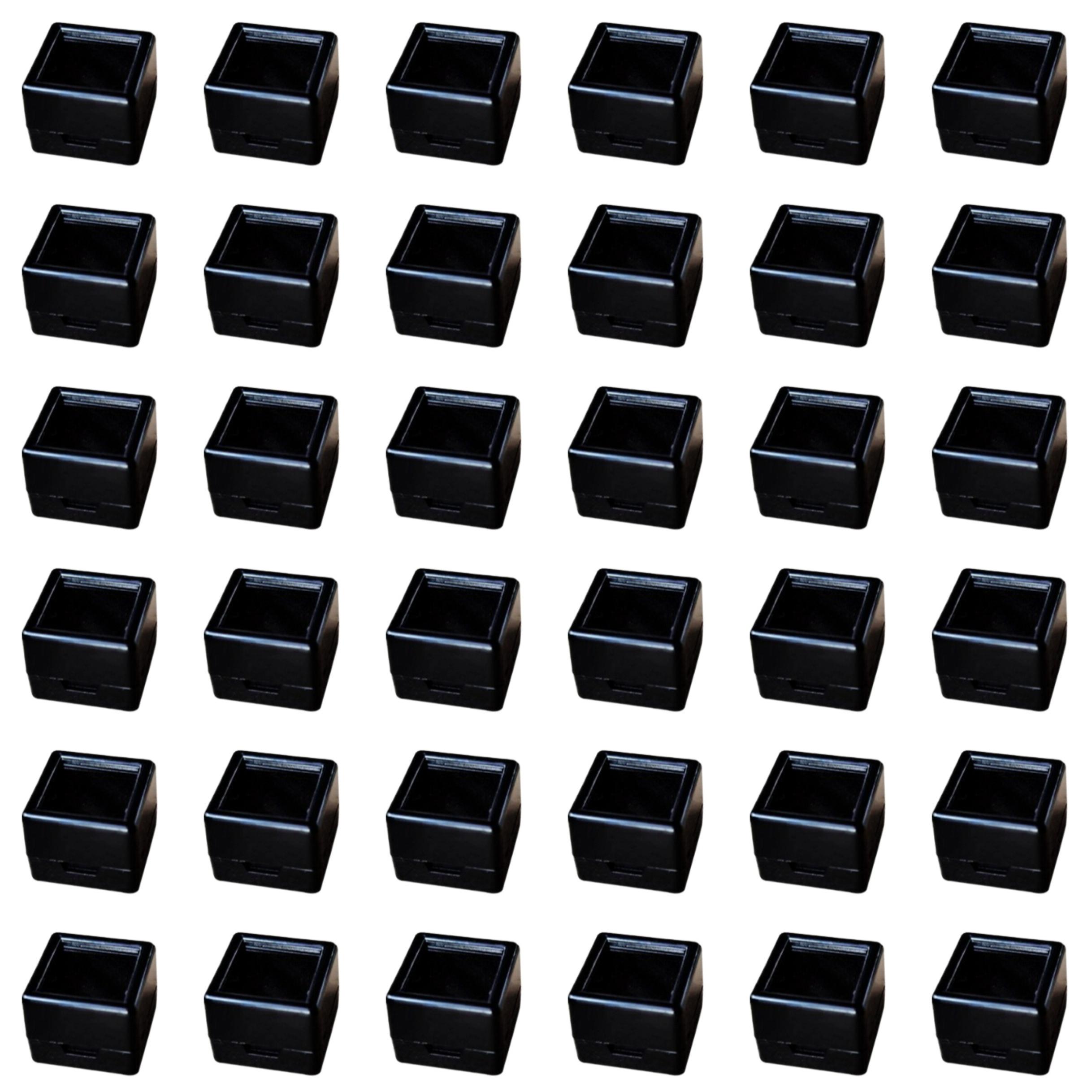 

36pcs Acrylic Gemstone Display Boxes Clear Lids Jewelry Storage Container for Gems Coins Diamonds Gift Packing Jewelry Organizer