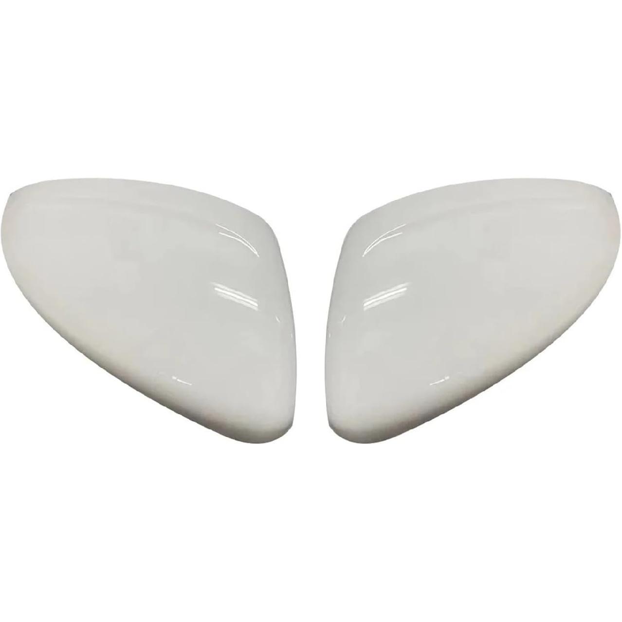 Side Rearview Mirror Frame Housing Shell 2Pcs Fit for Peugeot 208/2008 2012-2018 Side Door Rearview Mirror Cover Trims Car Accessories Left + Right белый