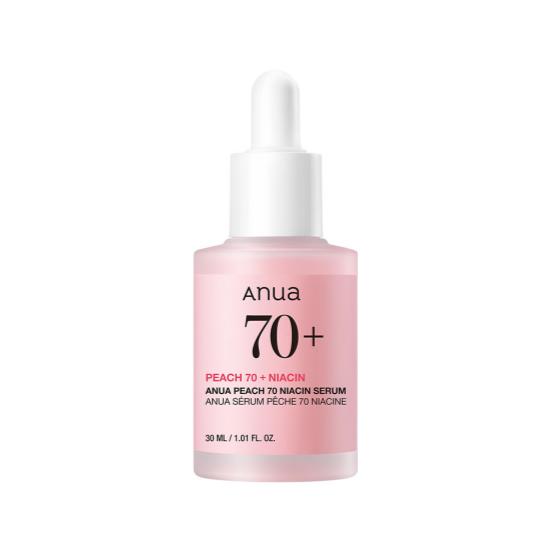 ANUA Peach Niacinamide Tone‑Up Serum Ampoule for Brightening & Hydration 30ml