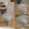 Modern Pvc Transparent Chair Cover For Dust And Oil Protection For Home Dining
