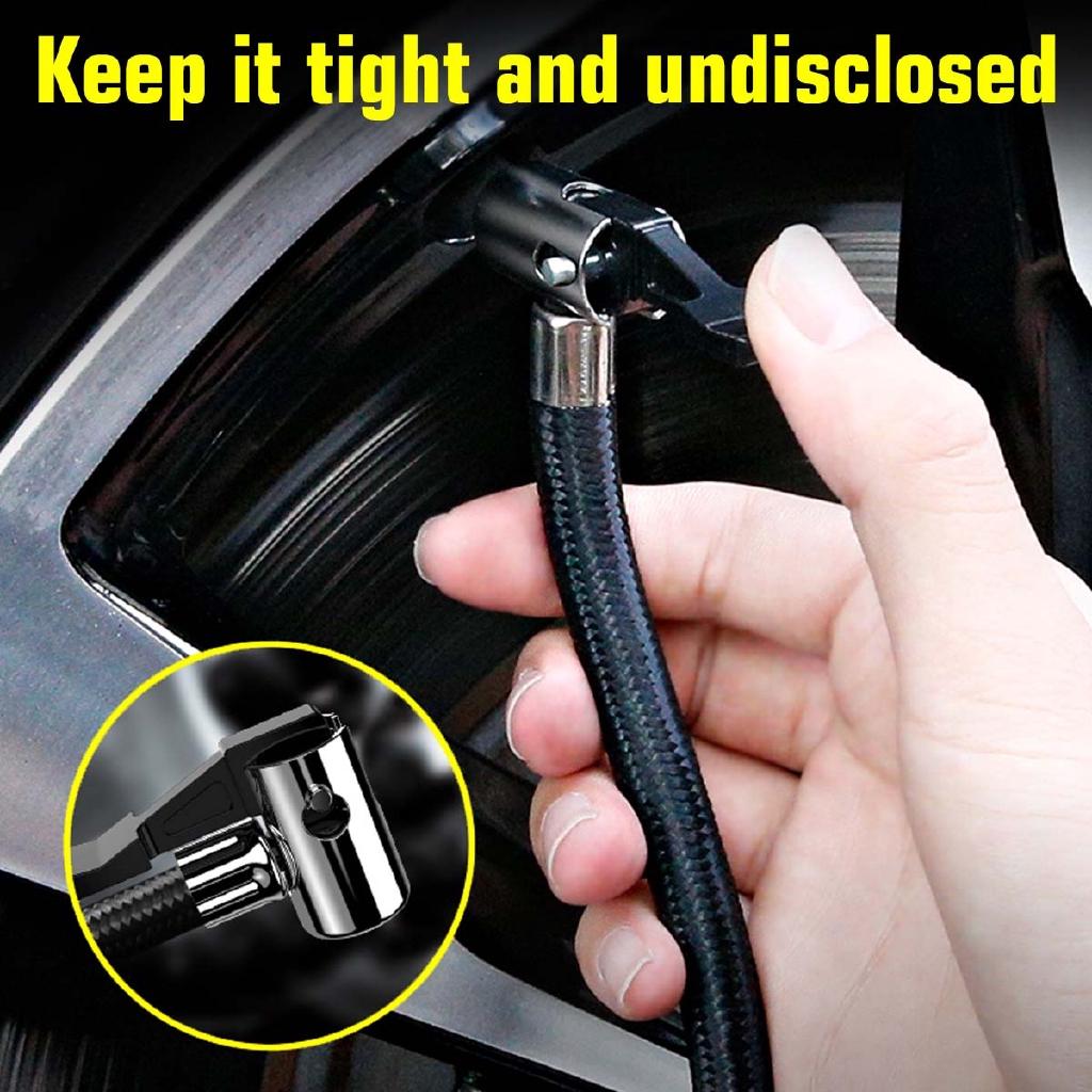 

Digital Portable Mini Car Wheel Tire Inflatable Pump Inflator Air Compressor Electric Inflating Machine Nozzle