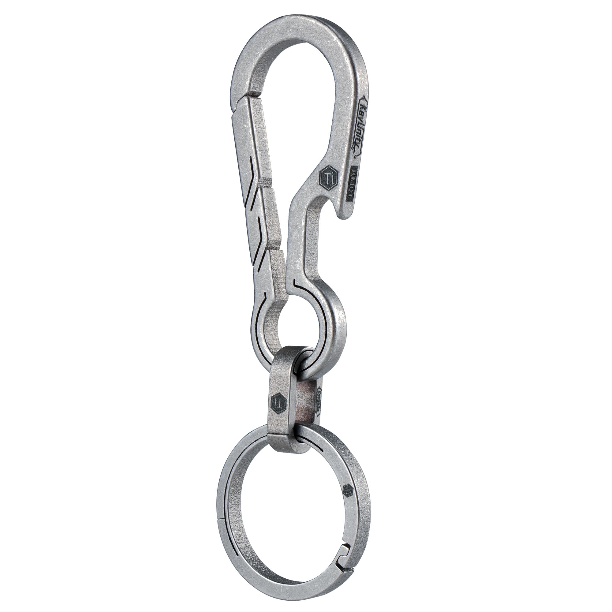 [KeyUnity] KM18 Keychain Titanium Bottle Opener Type Key Chain Rust-Free S