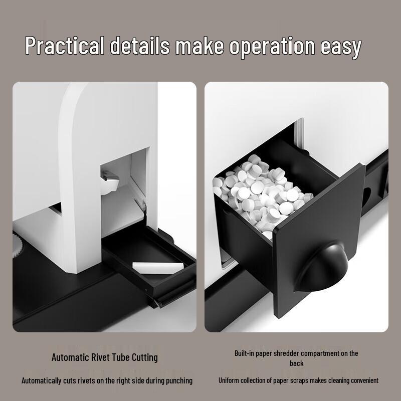 Deli Financial Voucher Binding Machine CN plug (adapter included)