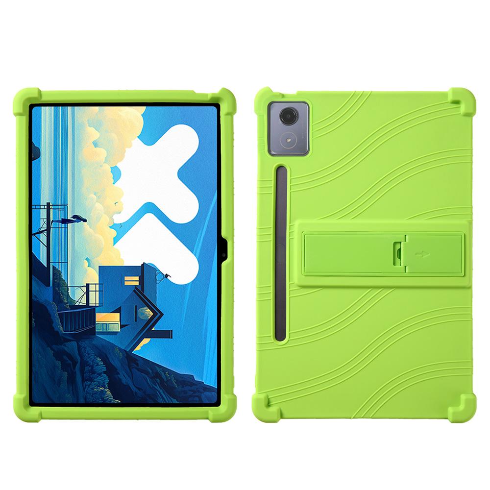 Για Lenovo Xiaoxin Pad Pro 12.7 ιντσών/Pad Pro 12.7 (2025) Θήκη σιλικόνης με βάση στήριξης, ανθεκτικό προστατευτικό κάλυμμα