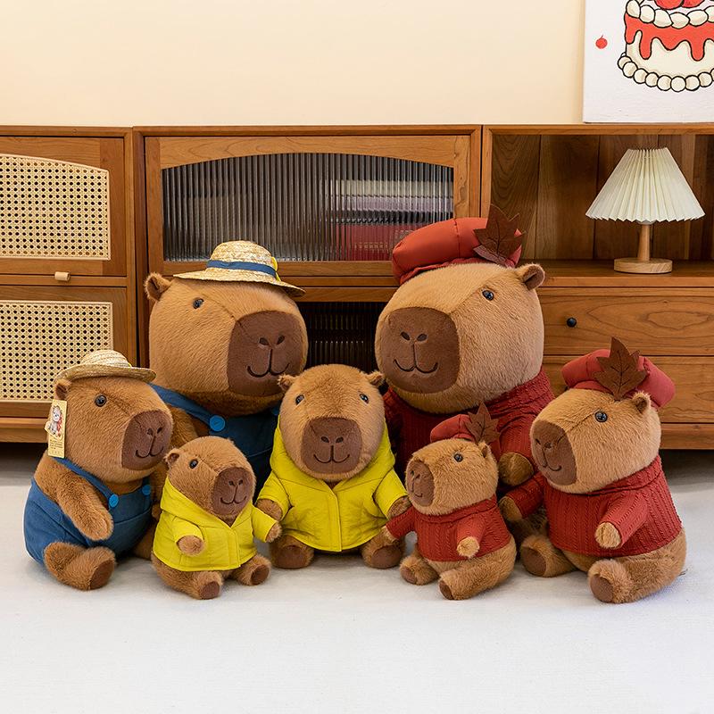 

Adorable Capybara Travel Plush Toy & Kids Sleeping Pillow 25 cm [0.22 kg]