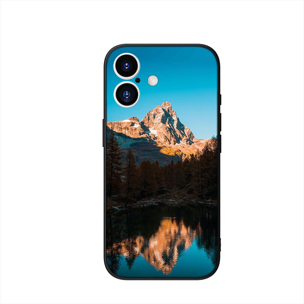 Phone Cover for Samsung Galaxy A55 A54 A25 A36 A17 A26 A35 A33 A34 A14 A37 S8 S9 S20 S21 FE S10 Plus Case Mountain Forest Casing
