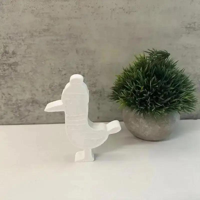 3D Bird Diffuser Seagull Wearing Hat Aromatherapy Candle Silicone Mold Candle Resin Mold Exquisite And Simple Suitable Wholesale
