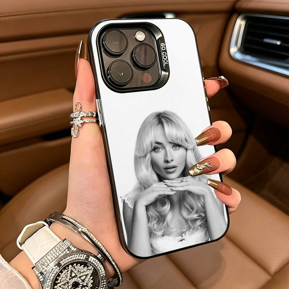 Singer S-Sabrina C-Carpenter  Phone Case For IPhone17  16 11 12 13 14 15 16 Pro Max Plus Cover Colored Silver Funda Bumber