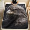 Eagle Print Flannel Blanket, High Quality Comfortable for All Seasons, Home Decor, Warmth and Comfort, Perfect for Christmas Gifts
