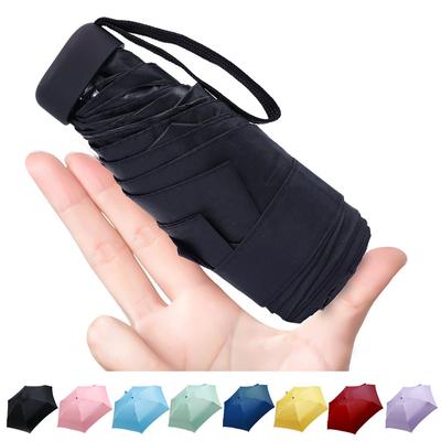 Mini-Taschen-Taschenschirm, Regen, klein, modisch, für Damen und Herren, Sonnenschirm, Mädchen, Anti-UV, wasserdicht, winddicht, tragbar, Reise-Regenschirm