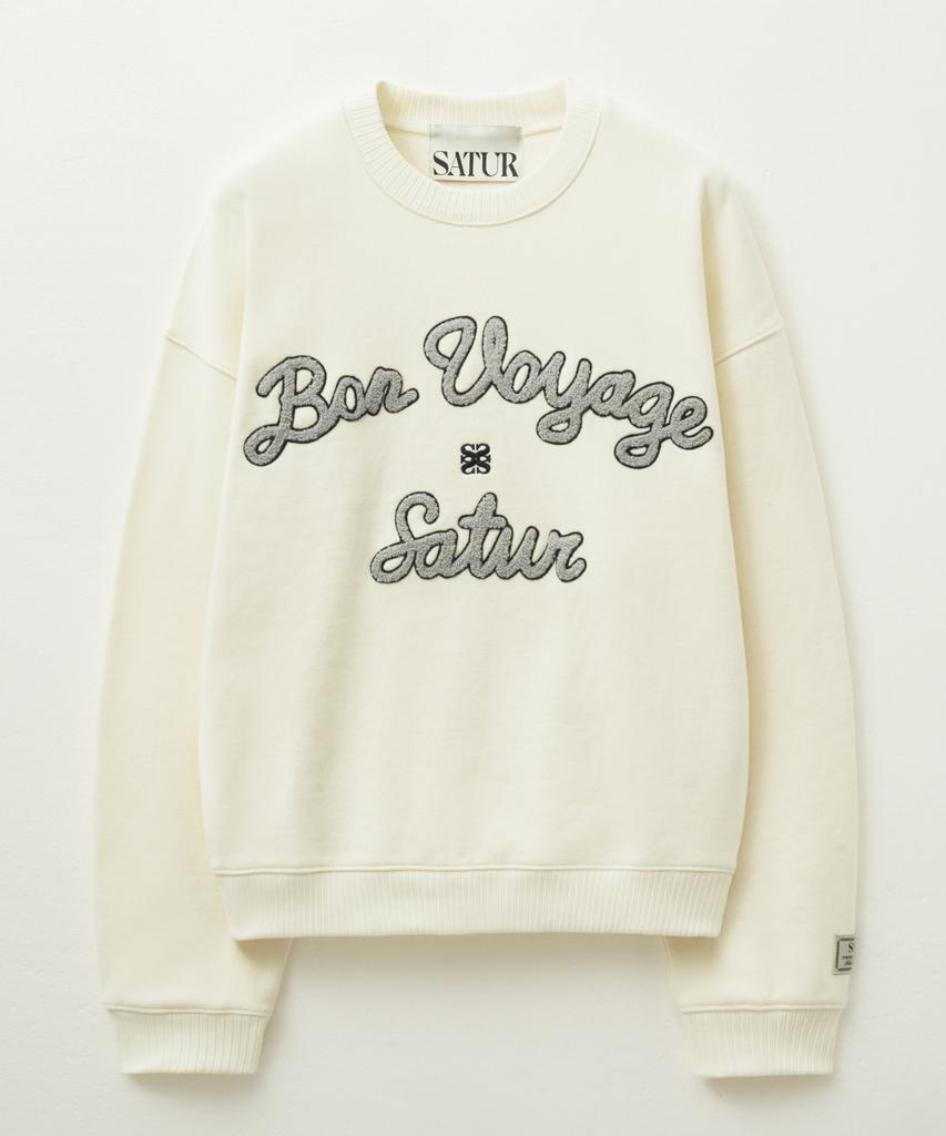 Seteo Bon Voyage Boucle Brushed Sweatshirt Cream