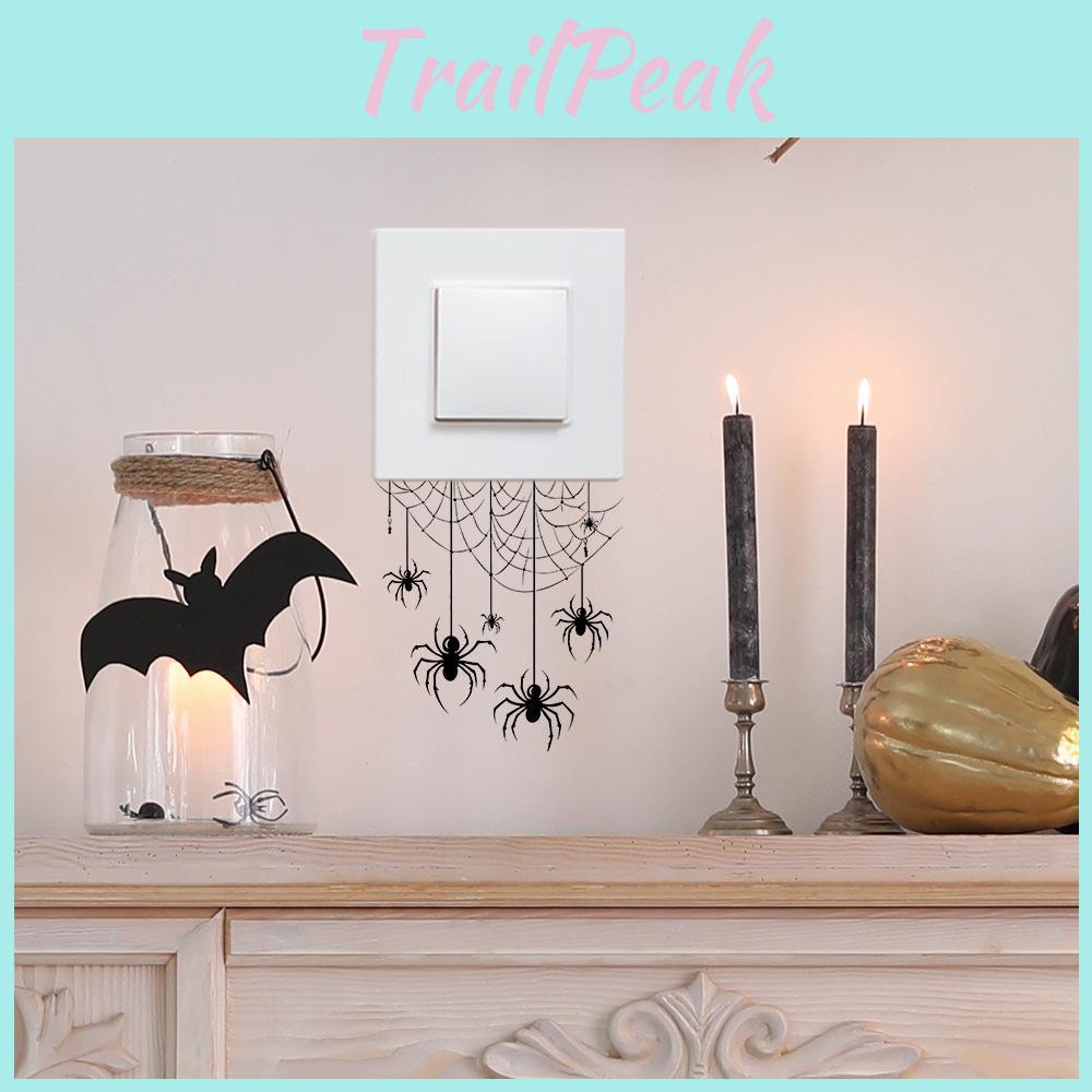 Selfadhesive Web Spider Art Pvc Wall Decal For Living Room And Entryway Decor