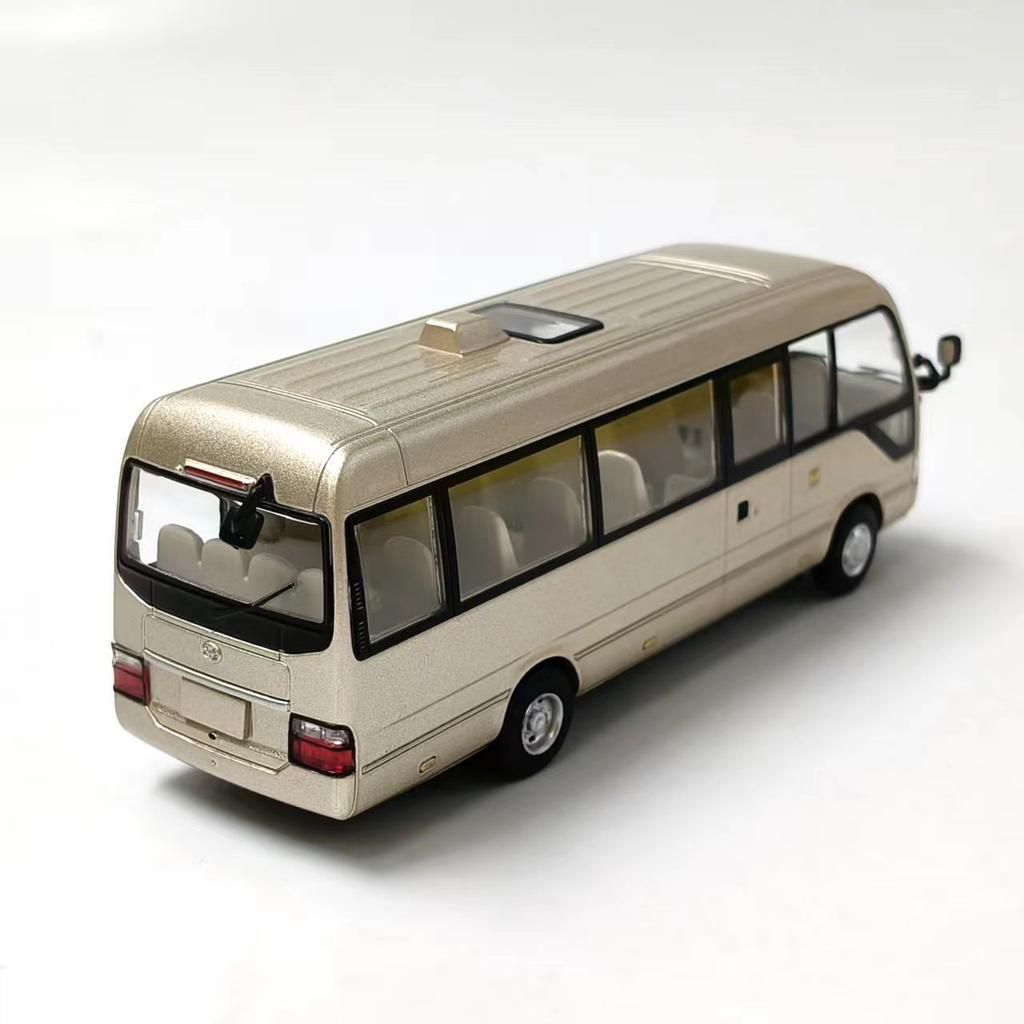 1/64 Toyota Coaster BUS Alloy Car Diecasts & Toy Vehicles Car Model Miniature Scale Model Car for Children