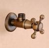 golden New 1/2"malex 1/2" male Brass Bathroom Angle Stop Valve Antique finish Filling valves bathroom part 5 color