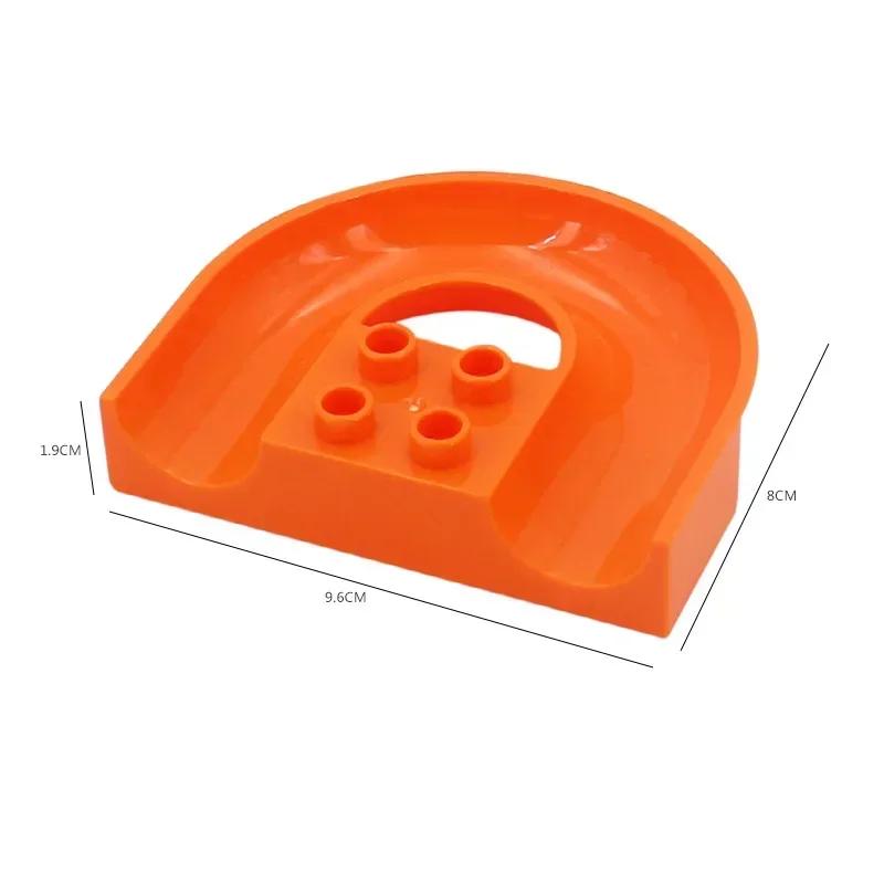 Big Size Building Blocks Marble Race Run Maze Games Compatible Large Bricks Running Ball Chute Giraffe Kids Gift Educational Toy