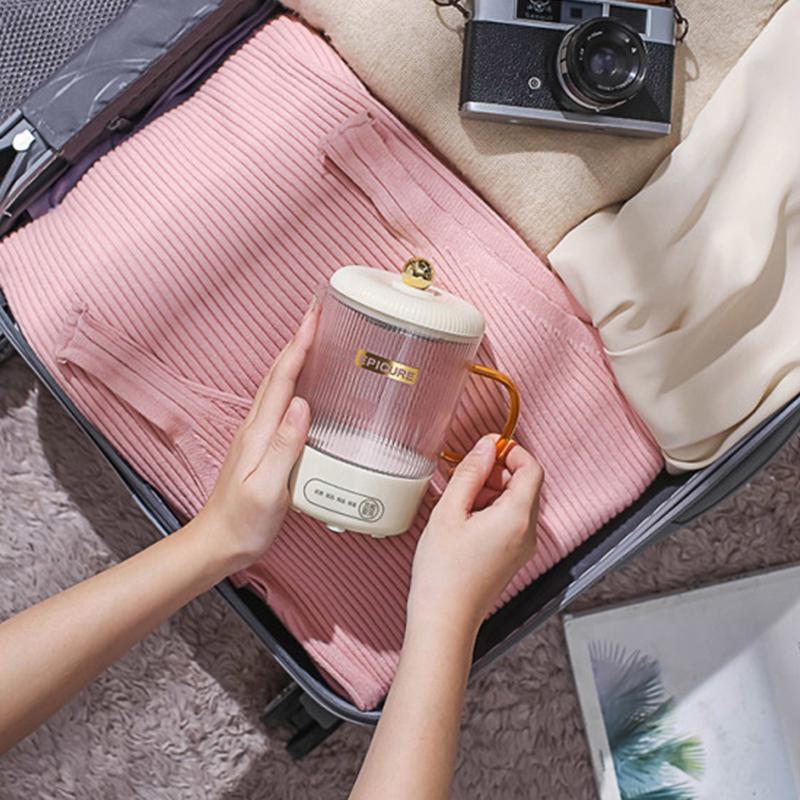 Household Electric Kettle Multifunctional Health Pot 600ML Portable Glass Water Boiler Office Flower Tea Dessert