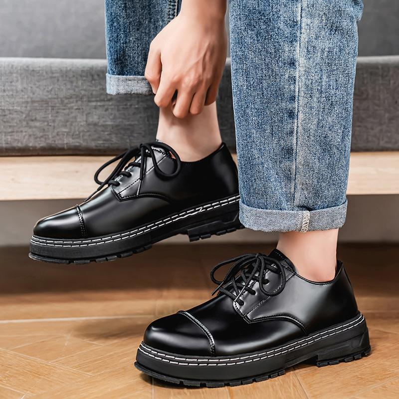 Fashion CYYTL Casual Mens Leather Dress Shoes Office Work Loafers Platform Outdoor Walking Fashion Sport Luxury Designer Summer Sneakers